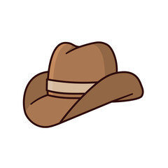 Cowboy hat isolated vector illustration for Hat Day on January 15