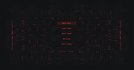 Sci-fi futuristic hud dashboard display virtual reality technology screen. GUI elements for VR, UI design. Futuristic User Interface. Statistics, data information infographic