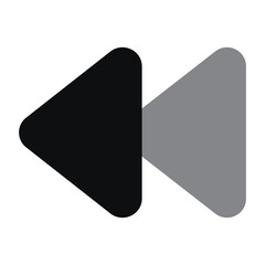 fast backward icon