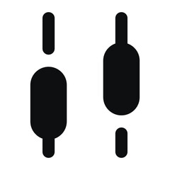 uptrend candlestick pattern icon