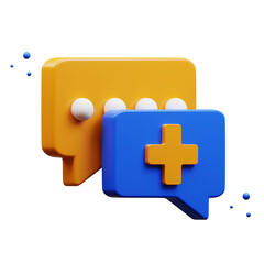 medical chat 3D Illustration