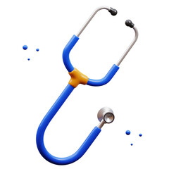 stethoscope 3D Illustration