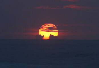 Sunset on the sea