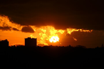 印旛沼の夕焼け１８