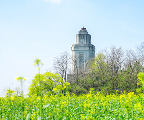 Bismarckturm bei Leipzig (Lützschena,Stahmeln), 1914 Grundsteinlegung, 1915 Einweihung