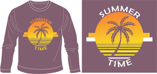 SUMMER TIME t-shirt graphic design vector illustration
