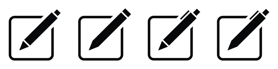 Edit pen icon. Create modify pen icon, vector illustration