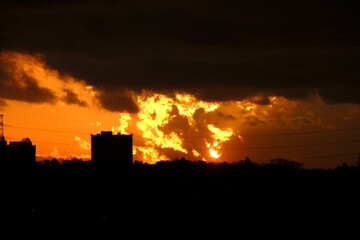 印旛沼の夕焼け２４