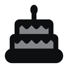 Obraz premium birthday cake icon for web ui design
