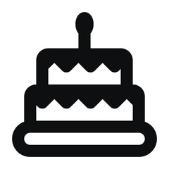 birthday cake icon for web ui design