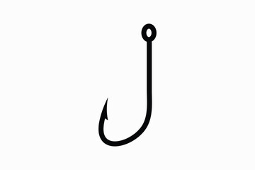 Fishhook. hooks vector isolated on white background. icon hooks isolated. Vector EPS 10.
