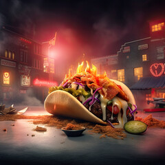 spicy hot delicious Taco