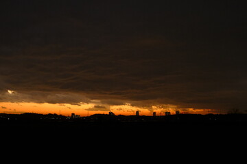 印旛沼の夕焼け３４