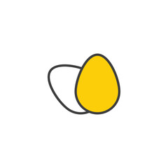 Eggs icon design with white background stock illustration
