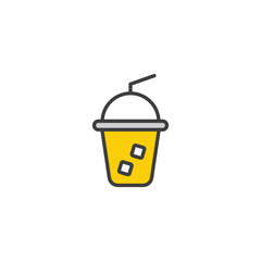 Drink icon design with white background stock illustration