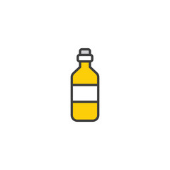 Wine icon design with white background stock illustration