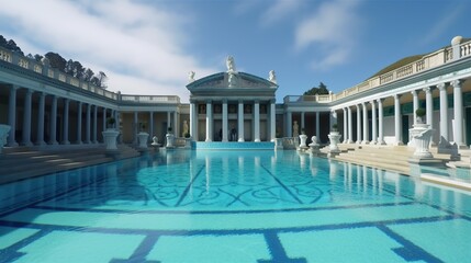 Generative ai Roman swimming pool