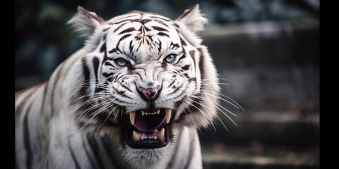 tigre bianca - obrazy, fototapety, plakaty