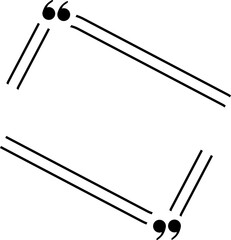 Quote frames blank templates . Text in brackets citation empty speech bubbles quote bubbles. Textbox isolated on color. 