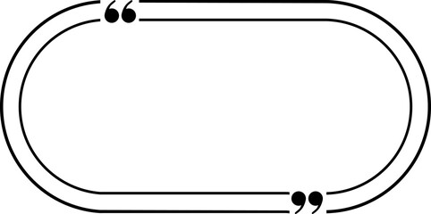 Quote frames blank templates . Text in brackets citation empty speech bubbles quote bubbles. Textbox isolated on color. 