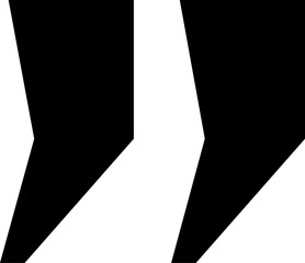 Quotation marks collection. Black quotes . Speech mark symbol. 