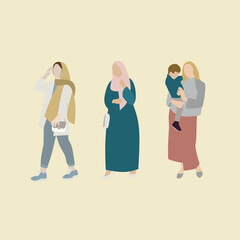 Women vector illustration