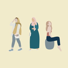 Women vector illustration