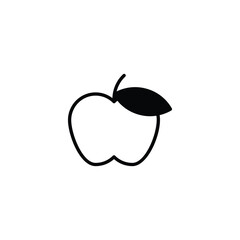 Apple icon design with white background stock illustration