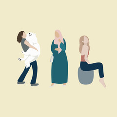 Women vector illustration