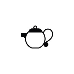 Tea Kettle icon design with white background stock illustration