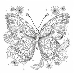 Adult Coloring Pages Robots, Factories, Animals, Women, and Cake AI Generated
