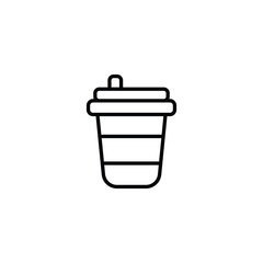 Coffee icon design with white background stock illustration