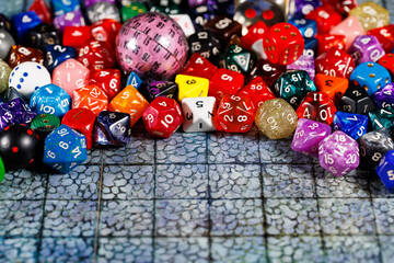 Dice for board game and role-playing game