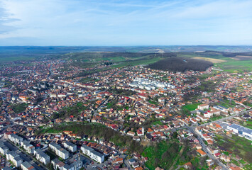 Aerial view of Reghin city - Romania