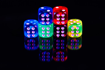 Dice for board game and role-playing game