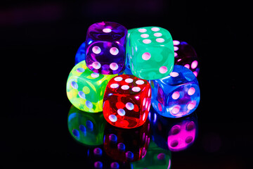 Dice for board game and role-playing game