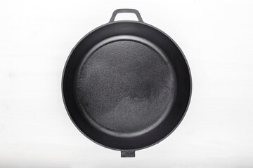 cast iron pan isolated