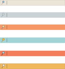 Obraz premium set of web banners