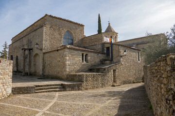 Obraz premium Cathedral, Roda de Isabena is a town in the municipality of Isabena in the region of Ribagorza, province of Huesca. Spain