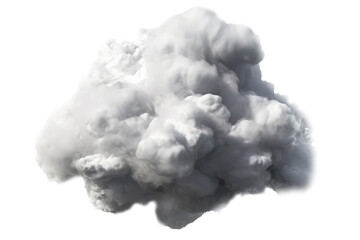 Cloud On An Isolated Transparent Background, Png. Generative AI