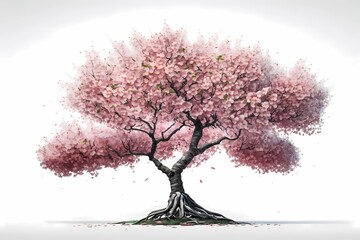 Obraz premium Tree isolated on white background