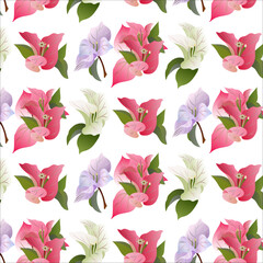 bougainvillea flowers seamless pattern for wallpaper,textile