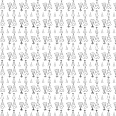 Doodle party paper hat pattern