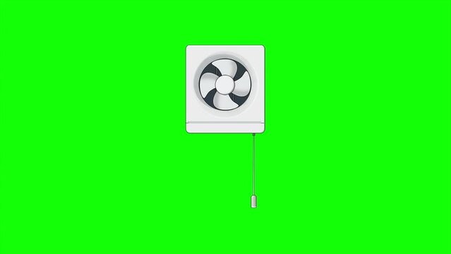 換気扇のスイッチON/OFF -グリーンバック素材