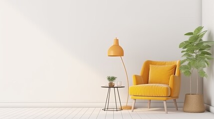 Fototapeta na wymiar Living room interior Generative AI