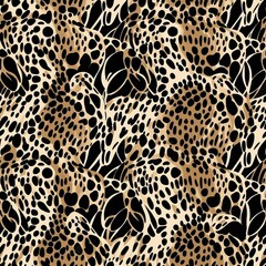 Hypothetical advanced jaguar organize . Seamless pattern, AI Generated