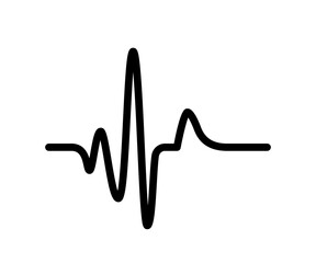 Fototapeta premium heart rhythm graph Checking your heartbeat for diagnosis
