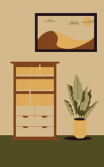 Interior flat illustration
