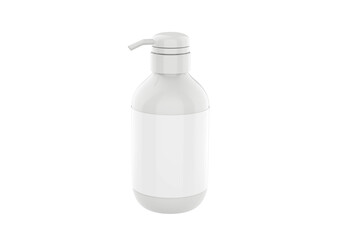 Realistic Cosmetic bottle can sprayer container. Dispenser for cream, soups, and other cosmetics With lid and without. Template For Mock up Your Design. 3D illustration
