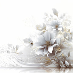 Obraz premium Simple white background